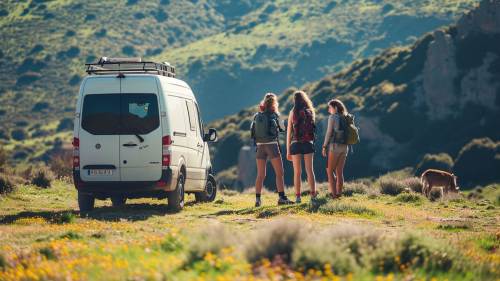 furgoneta para finde con amigas naturalez