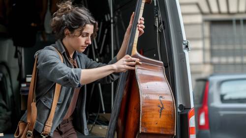 furgoneta para la orquesta