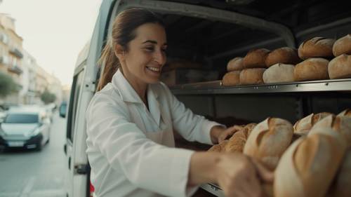 furgoneta para panadera